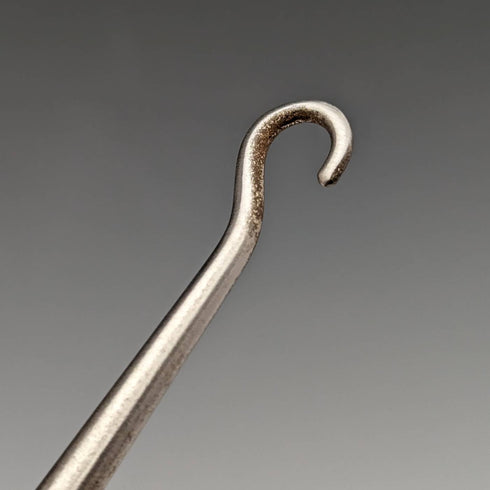 1909年 英国アンティーク 純銀ハンドル シューホーン ボタンフックセット ケース入 J and R Griffin